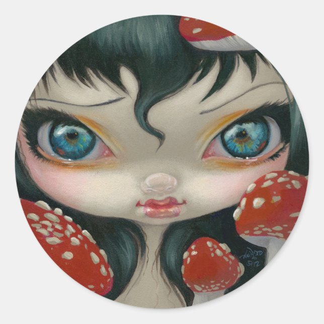 Rond Sticker "Poisonous Beauties VI : Fly Agaric" (Devant)
