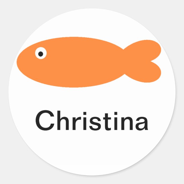 Rond Sticker "Poisson" (Devant)