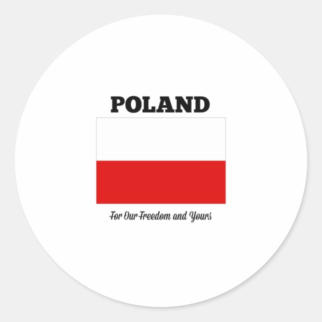 Rond Sticker Pologne (Devant)