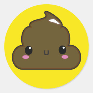Rond Sticker Poo !