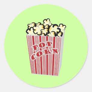 Rond Sticker Popcorn !