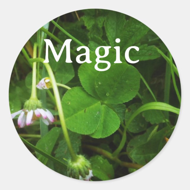 Rond Sticker Porte-bonheur Magic (Devant)
