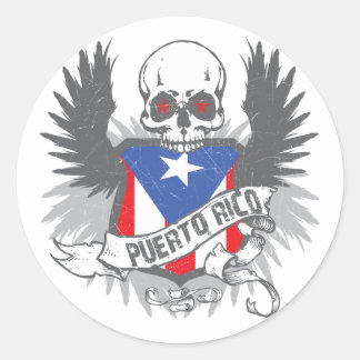 Rond Sticker Porto Rico Star