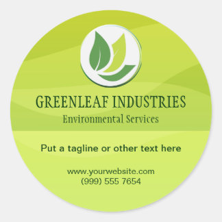 Rond Sticker pour affaires De l'environnement vert