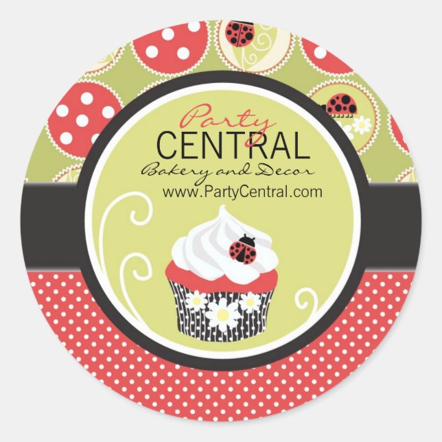 Rond Sticker pour affaires Little Lady (Devant)