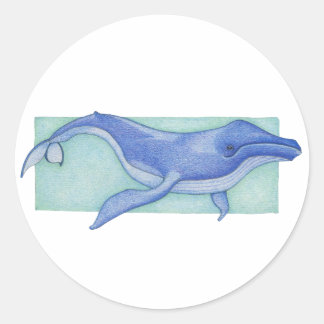 Rond Sticker pour baleine