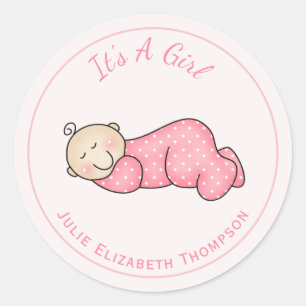 Rond Sticker pour bébé dormant