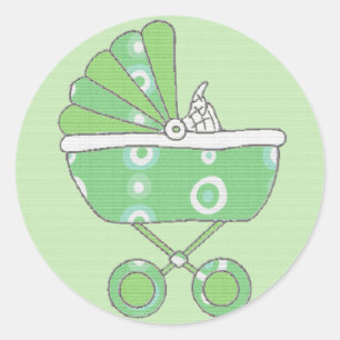 Rond Sticker pour bébé vert