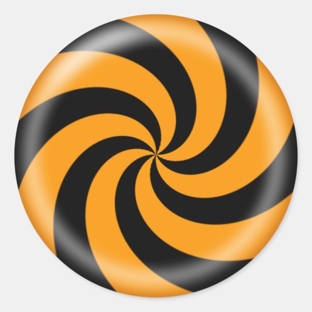 Rond Sticker pour bonbons d'Halloween (Devant)