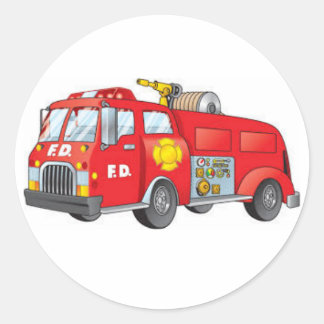 Rond Sticker pour camion à feu
