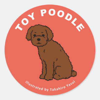 Rond Sticker pour caniche à jouets