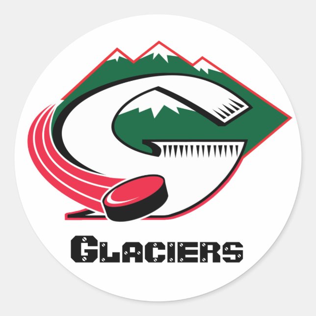 Rond Sticker pour casque Pinedale Glaciers (Devant)