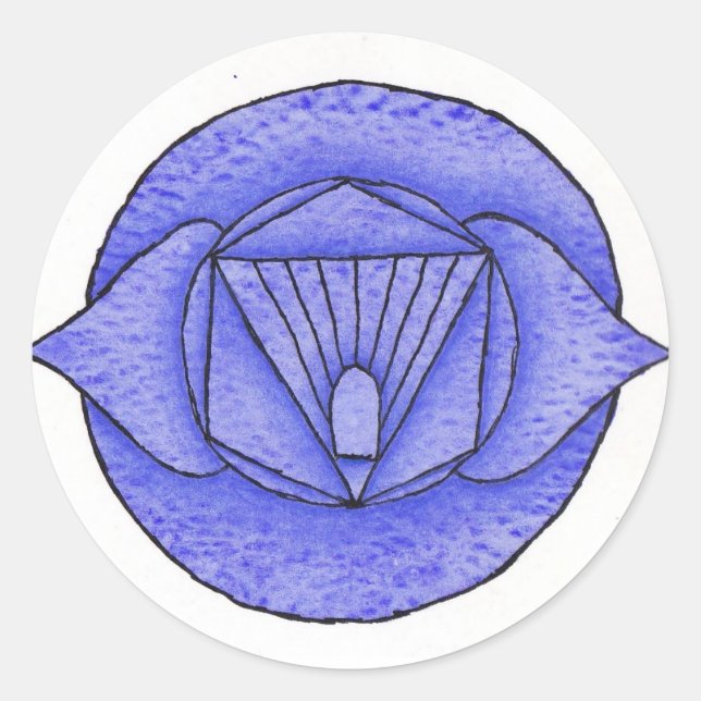 Rond Sticker pour chakra de troisième oeil (Devant)