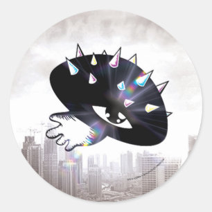 Rond Sticker pour champignon maléfique