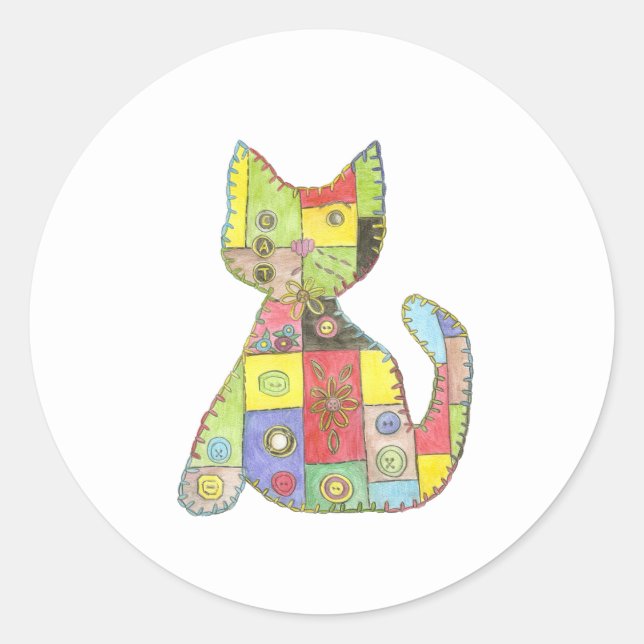 Rond Sticker pour chat (Devant)