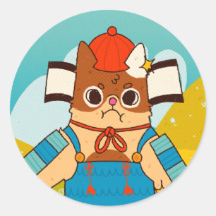 Rond Sticker pour chat