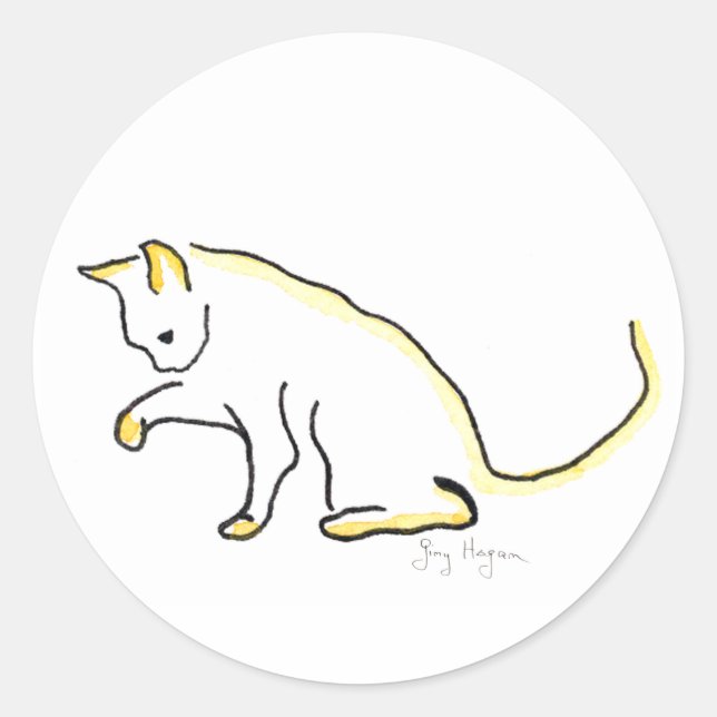 Rond Sticker pour chat (Devant)