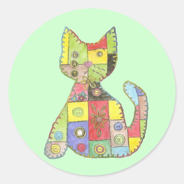 Rond Sticker pour chat (Devant)