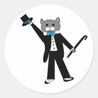 Rond Sticker pour chat de danse