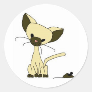 Rond Sticker pour chat et souris - Mouser (Meet the Mew