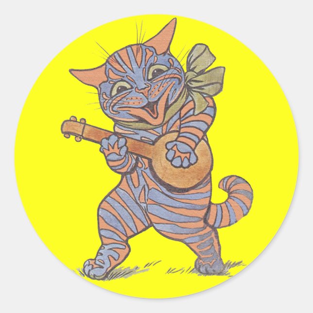 Rond Sticker pour chat Jazzy (Devant)