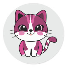 sticker pour chat mignon