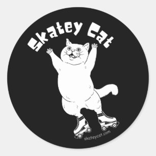 Rond Sticker pour chat Skatey