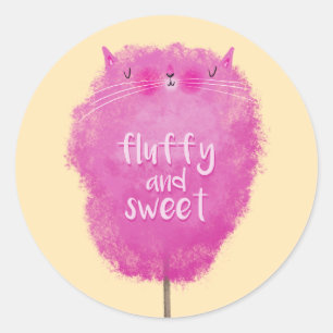 Rond Sticker pour chatte à bonbons en coton