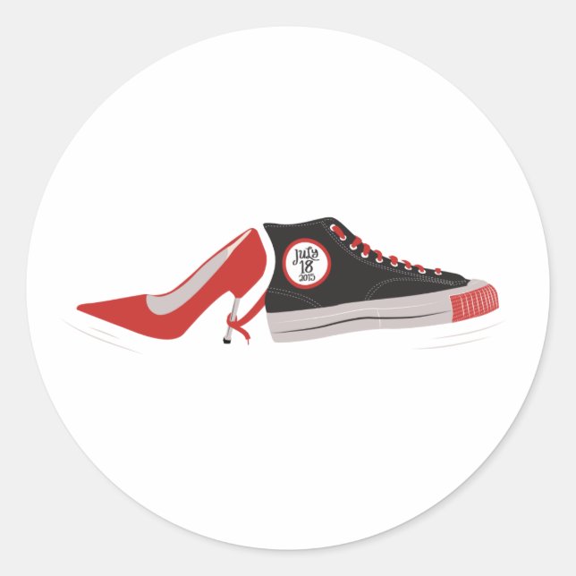 Rond Sticker pour chaussures mariage (Devant)