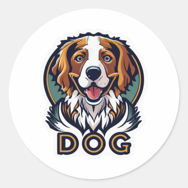 Rond Sticker pour chien (Devant)