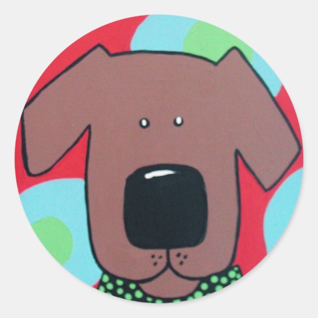 Rond Sticker pour chien (Devant)