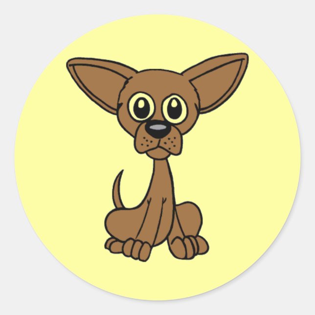 Rond Sticker pour chien Mousey (Devant)