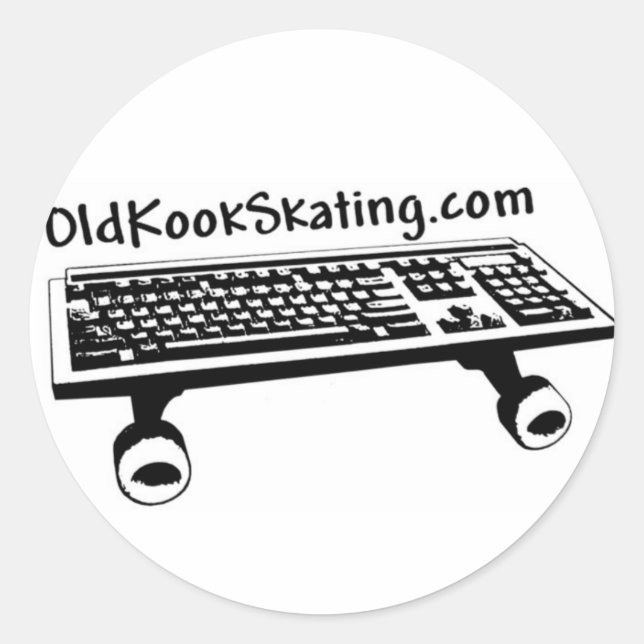 Rond Sticker pour clavier Old Kook (Devant)
