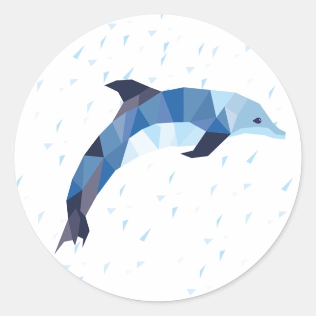 Rond Sticker pour dauphin (Devant)