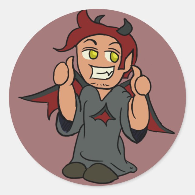 Rond Sticker pour diable à épaule (Devant)
