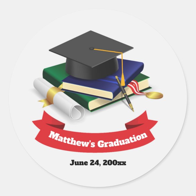 Rond Sticker pour diplôme (Devant)