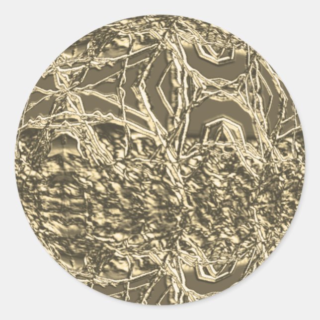 Rond Sticker pour disjoncteur à chaîne or (Devant)