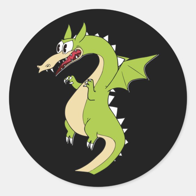 Rond Sticker pour dragon à tête de cuppe (bâton à grim) (Devant)
