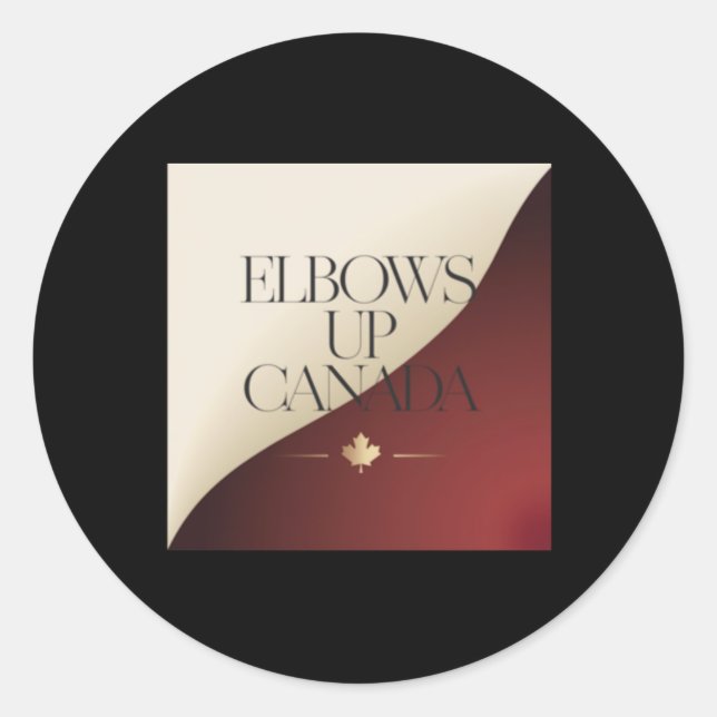 Rond Sticker pour Elbos Up Canada9 (Devant)
