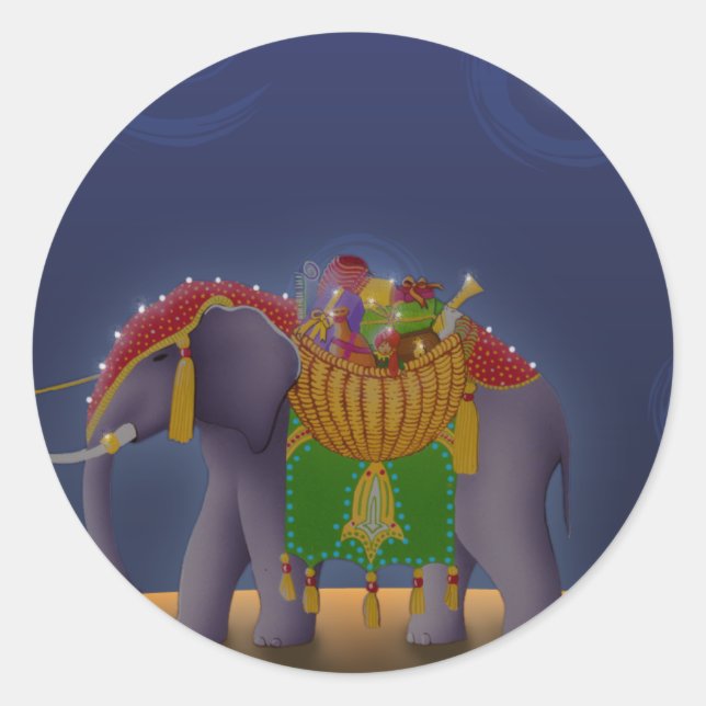 Rond Sticker pour éléphant S001 (Devant)
