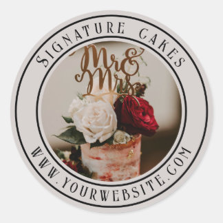 Rond Sticker pour emballage de gâteaux