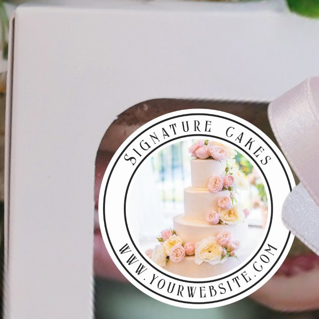Rond Sticker pour emballage de gâteaux (Créateur téléchargé)