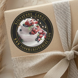 Rond Sticker pour emballage de gâteaux