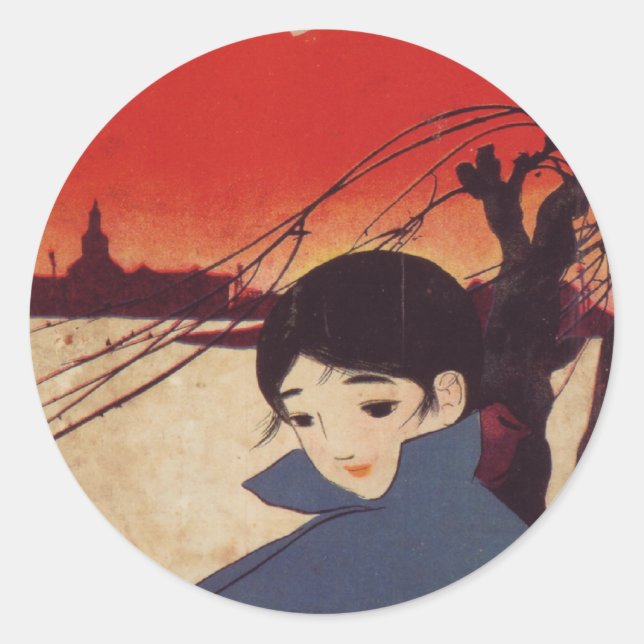 Rond Sticker pour enfant Anime (Devant)