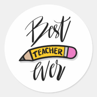 Rond Sticker pour enseignant