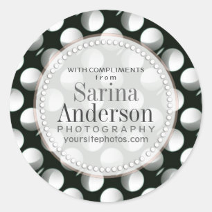 Rond Sticker pour entreprise Motif solaire Eclipse