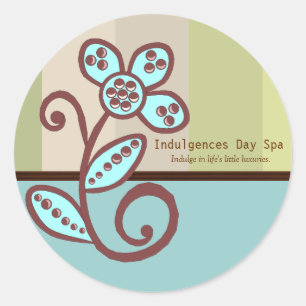 Rond Sticker pour entreprise Spa de jour
