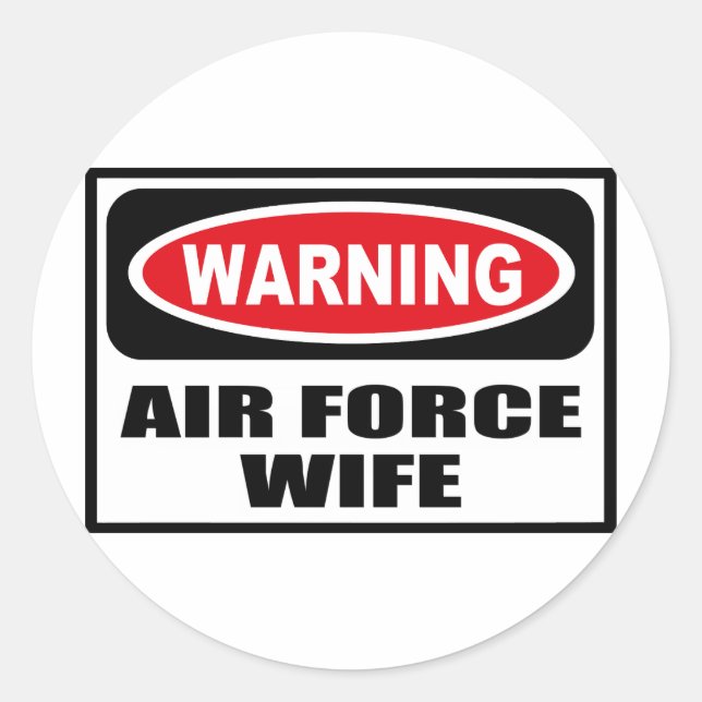 Rond Sticker pour femme de l'AIR FORCE (Devant)