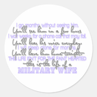 Rond Sticker pour femme militaire
