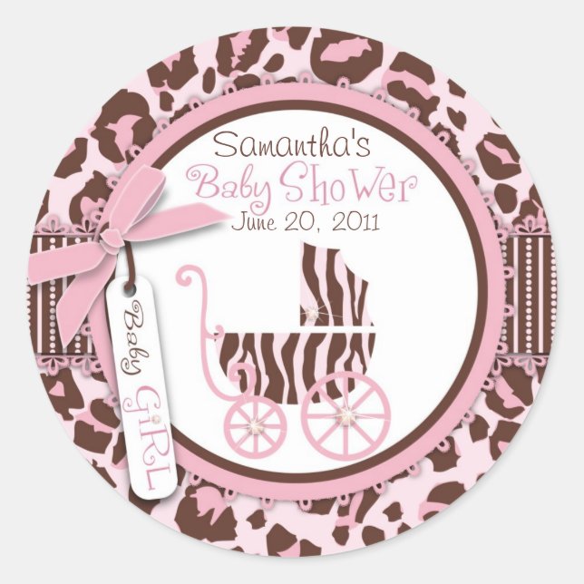 Rond Sticker pour fille Cheetah 2 (Devant)